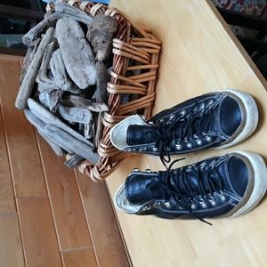 Converse, leather